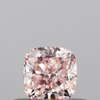 Classic 0.35 CT Cushion Shape Fancy Pink Color VVS2 Clarity Lab Grown Diamond For Shared Quiet