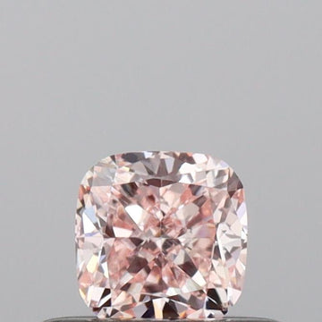 Classic 0.35 CT Cushion Shape Fancy Pink Color VVS2 Clarity Lab Grown Diamond For Shared Quiet