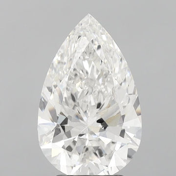 Trendy 3.01 CT Pear Shape F Color VS1 Clarity Lab Grown Diamond For Dear Time
