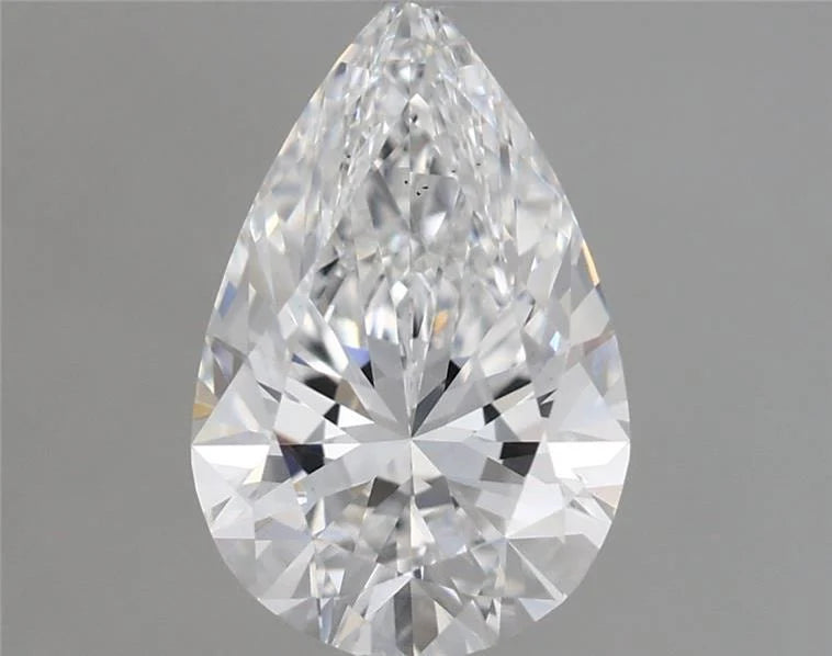 Custom Luxury 1.62 CT Pear Shape D Color VS1 Clarity Moissanite Diamond For Wedding Ring