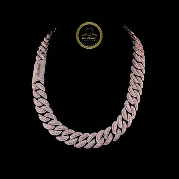 Custom Cuban Link Chain with Created Lab Grown  Diamonds Showcasing Hip Hop Elegance and Superior Craftsmanship