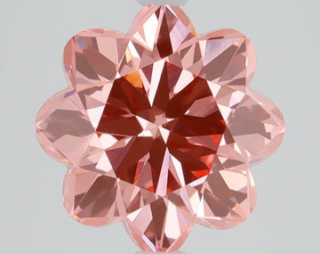 Elegant 2.44 CT Antique Shape Fancy Vivid Pink Color VS1 Clarity Lab Grown Diamond For her Ring
