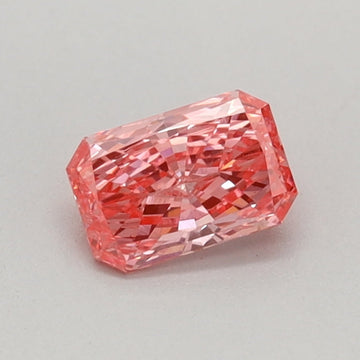 Fine One 0.30 CT Radiant Shape Fancy Vivid Pink Color VS1 Clarity Lab Grown Diamond For Far Echo