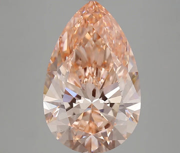 Custom Luxury 5.22 CT Pear Shape Fancy Intense Pink Color VS1 Clarity Moissanite Diamond For Custom Ring