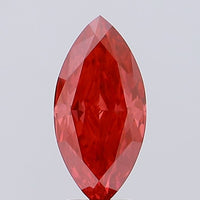 Shiny 3.20 CT Marquise Shape Fancy Vivid Red Color VS2 Clarity Moissanite Diamond For Cocktail Ring