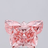Premium 3.06 CT Antique Shape Fancy Vivid Pink Color VS1 Clarity Lab Grown Diamond For Custom Ring