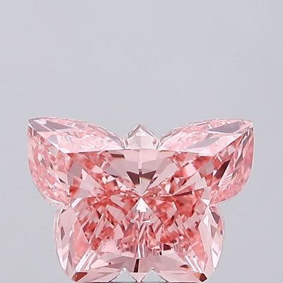 3.06 Ct Antique Cut Fancy Vivid Pink Lab Grown Diamond - VS1 Clarity