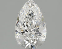 Unique 1.10 CT Pear Shape D Color SI1 Clarity Lab Grown Diamond For the Quiet Rain
