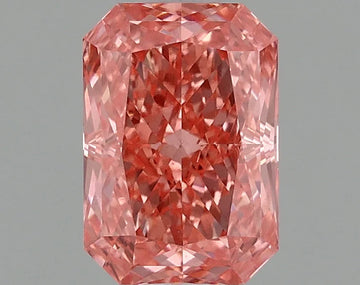 Affordable One 0.97 CT Radiant Shape Fancy Vivid Pink Color VS1 Clarity Moissanite Diamond For Full Grace
