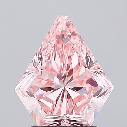Perfect 1.96 CT Antique Shape Fancy Vivid Pink Color VS1 Clarity Moissanite Diamond For Propose Ring