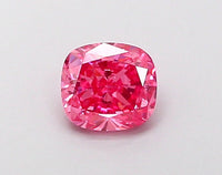 Premium 0.43 CT Cushion Shape Fancy Vivid Pink Color VVS2 Clarity Lab Grown Diamond For Bare Light