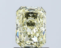 Beautiful Fancy Yellow Color VVS2 Clarity 1.07 CT Radiant Shape Lab grown Diamond For Party Ring