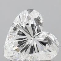 Shiny Heart Shape VS1 Clarity 1.11 CT D Color Lab grown Diamond For Propose Ring