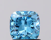 Trendy VS1 Clarity 1.17 CT Cushion Shape Fancy Vivid Blue Color Moissanite Diamond For Engagement Ring
