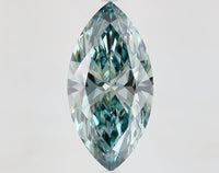 Trendy 6.01 CT Marquise Shape Fancy Vivid Bluish Green Color VS1 Clarity Moissanite Diamond For Custom Ring