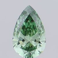 Stunning 1.55 CT Pear Shape Fancy Vivid Green Color VS1 Clarity Lab Grown Diamond For Still Nights