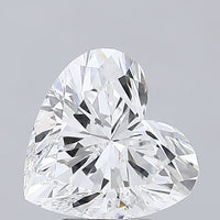 Stunning 3.03 CT Heart Shape E Color VVS2 Clarity Moissanite Diamond For Birthday Ring