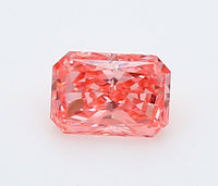 Luxurious One 0.31 CT Radiant Shape Fancy Vivid Pink Color VS1 Clarity Lab Grown Diamond For Low Fire
