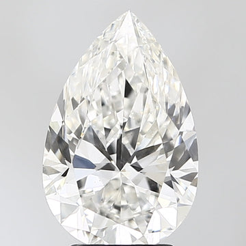 Bright 3.05 CT Pear Shape F Color VS1 Clarity Lab Grown Diamond For Blue Silence
