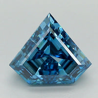 Great 2.10 CT Antique Shape Fancy Vivid Blue Color VS2 Clarity Moissanite Diamond For Wedding Ring