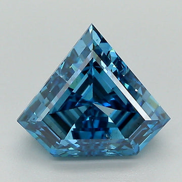 Great 2.10 CT Antique Shape Fancy Vivid Blue Color VS2 Clarity Moissanite Diamond For Wedding Ring
