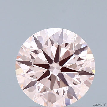 Sustainable 2.29 CT Round Shape Fancy Pink Color VS1 Clarity Moissanite Diamond For Custom Ring