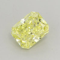 Affordable 0.86 CT Radiant Shape Fancy Vivid Yellow Color VVS1 Clarity Moissanite Diamond For Endless Ease