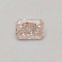 Top Quantity One 0.32 CT Radiant Shape Fancy Brownish Pink Color VS1 Clarity Lab Grown Diamond For One Step