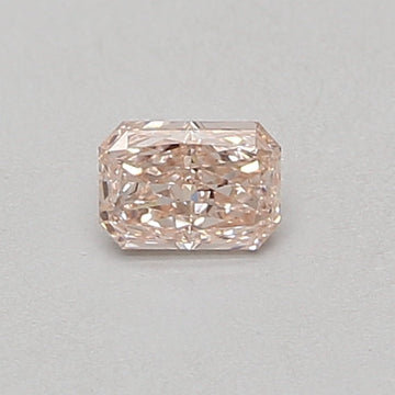 Top Quantity One 0.32 CT Radiant Shape Fancy Brownish Pink Color VS1 Clarity Lab Grown Diamond For One Step