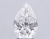 Classic 3.06 CT Pear Shape F Color VS1 Clarity Lab Grown Diamond For Still Flame