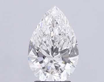 Classic 3.06 CT Pear Shape F Color VS1 Clarity Lab Grown Diamond For Still Flame