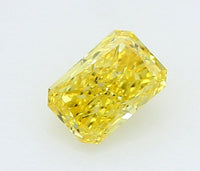 Dazzling 0.23 CT Cushion Shape Fancy Vivid Yellow Color VS1 Clarity Lab Grown Diamond For Her Touch