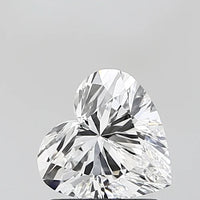 Classic VS1 Clarity 1.00 CT Heart Shape D Color Moissanite Diamond For Custom Ring