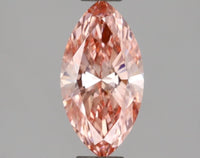 Bright Fancy Vivid Pink Color 1.01 CT Marquise Shape VS2 Clarity Lab grown Diamond For Cocktail Ring