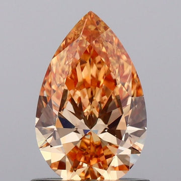 Experience Luxury Fancy Vivid Yellow Color VS1 Clarity 1.01 CT Pear Shape Moissanite Diamond For Her Ring
