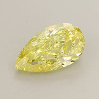 Timeless 1.55 CT Pear Shape Fancy Vivid Yellow Color VS1 Clarity Lab Grown Diamond For Her Gold