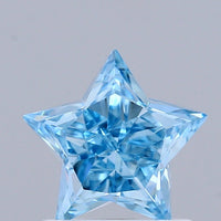 Brilliant Fancy Vivid Blue Color VVS2 Clarity 1.09 CT Antique Shape Moissanite Diamond For Cocktail Ring