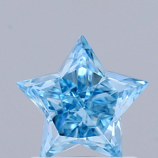 Brilliant Fancy Vivid Blue Color VVS2 Clarity 1.09 CT Antique Shape Moissanite Diamond For Cocktail Ring