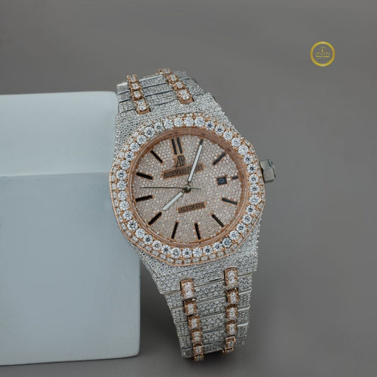 Ivevar's White Fire - D Color VVS1 Full Iced Out Moissanite Diamond Watch