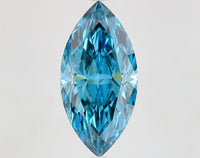 Stylish 5.74 CT Marquise Shape Fancy Vivid Blue Color VVS2 Clarity Moissanite Diamond For Wedding Ring