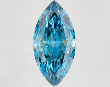 Stylish 5.74 CT Marquise Shape Fancy Vivid Blue Color VVS2 Clarity Moissanite Diamond For Wedding Ring