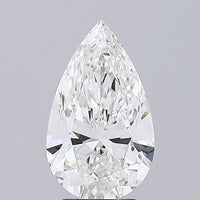 Elegant 3.08 CT Pear Shape F Color VS1 Clarity Lab Grown Diamond For Warm Dusk