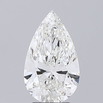Elegant 3.08 CT Pear Shape F Color VS1 Clarity Lab Grown Diamond For Warm Dusk