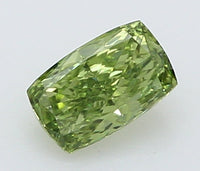 Timeless 0.25 CT Cushion Shape Fancy Vivid Green Color VS1 Clarity Lab Grown Diamond For Calm Steps