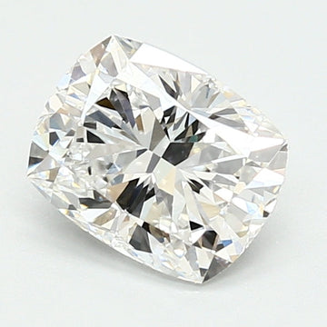 Custom 1.58 CT Cushion Shape D Color VVS1 Clarity Lab Grown Diamond For Just Light