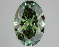 Beauty Of 4.01 CT Oval Shape Fancy Vivid Green Color VS2 Clarity Lab Grown Diamond For Held Moments