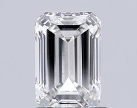 Sustainable 1.51 CT Emerald Shape G Color VS2 Clarity Moissanite Diamond For Surprise Ring