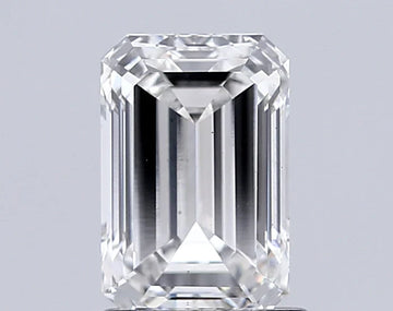 Sustainable 1.51 CT Emerald Shape G Color VS2 Clarity Moissanite Diamond For Surprise Ring