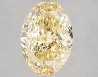 Unique Of 3.04 CT Oval Shape Fancy Intense Yellow Color VS2 Clarity Moissanite Diamond For The Still