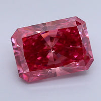 Latest Of 4.01 CT Emerald Shape Fancy Vivid Purplish Pink Color VS2 Clarity Lab Grown Diamond For The Fold